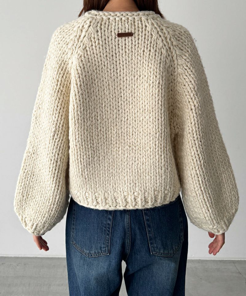 canaljean キャナルジーン エルマール　ウール混ローゲージカーディガン El marウール混ローゲージカーディガン | CANAL JEAN（キャナルジーン