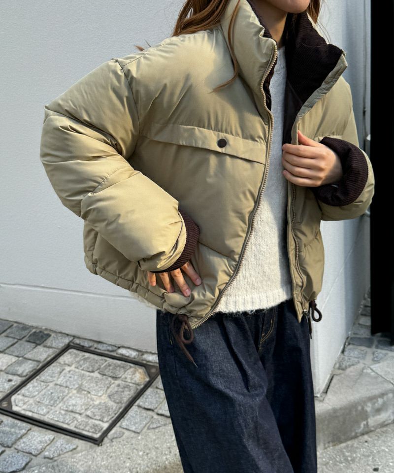 Lakey Park　配色パファーショートブルゾン Lakey Park配色パファーショートブルゾン | CANAL JEAN（キャナル