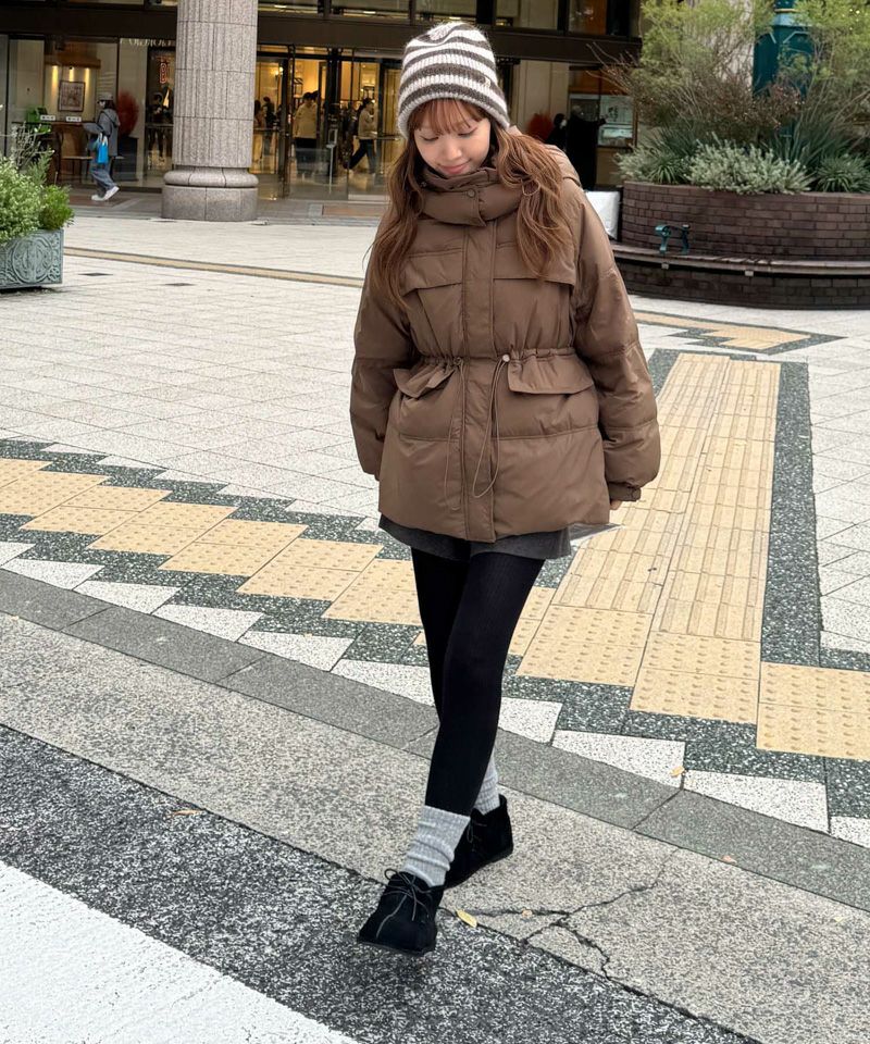 キャナルジーン ハーフボアコート ダッフルハーフコート canaljean El