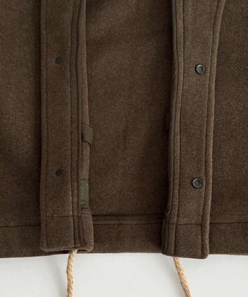 タイムセール35%OFF】El marウールスタンドカラーダッフルジャケット