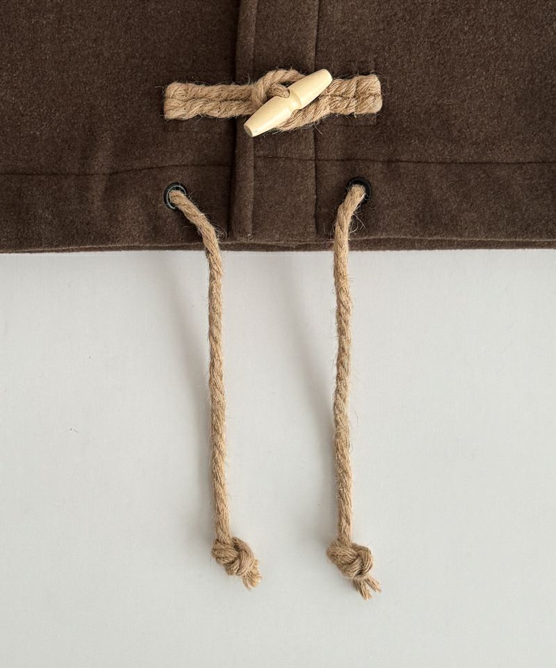 タイムセール35%OFF】El marウールスタンドカラーダッフルジャケット