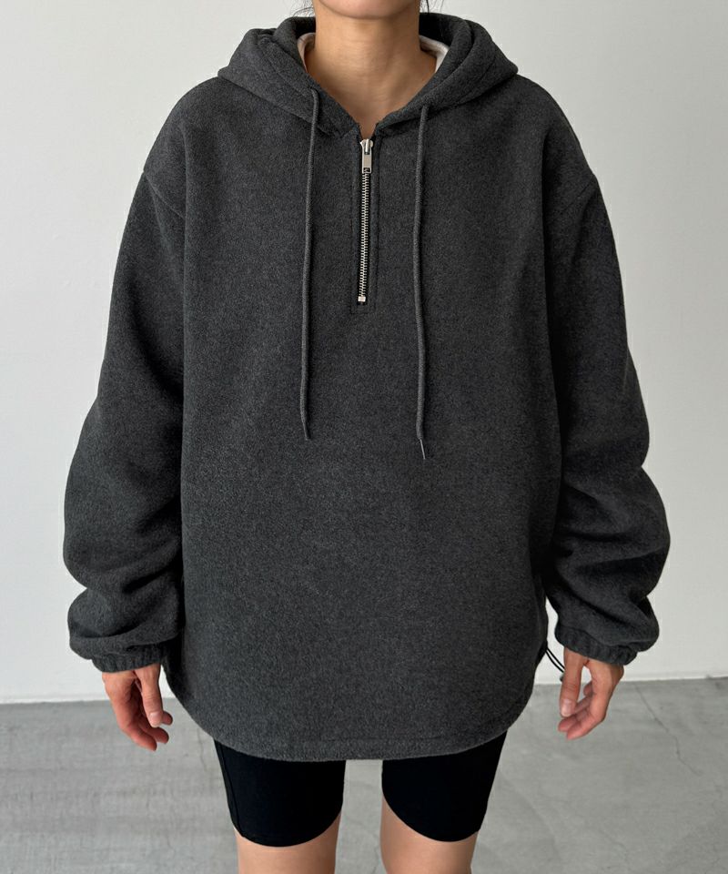 キャナルジーン　CANAL JEAN El mar フリースハーフジップパーカー El marフリースハーフジップパーカー | CANAL JEAN（キャナルジーン