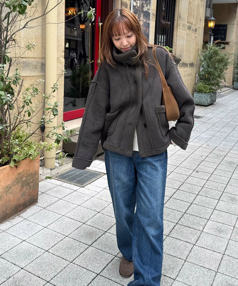 タイムセール25%OFF】El marフェイクムートンジャケット | CANAL JEAN