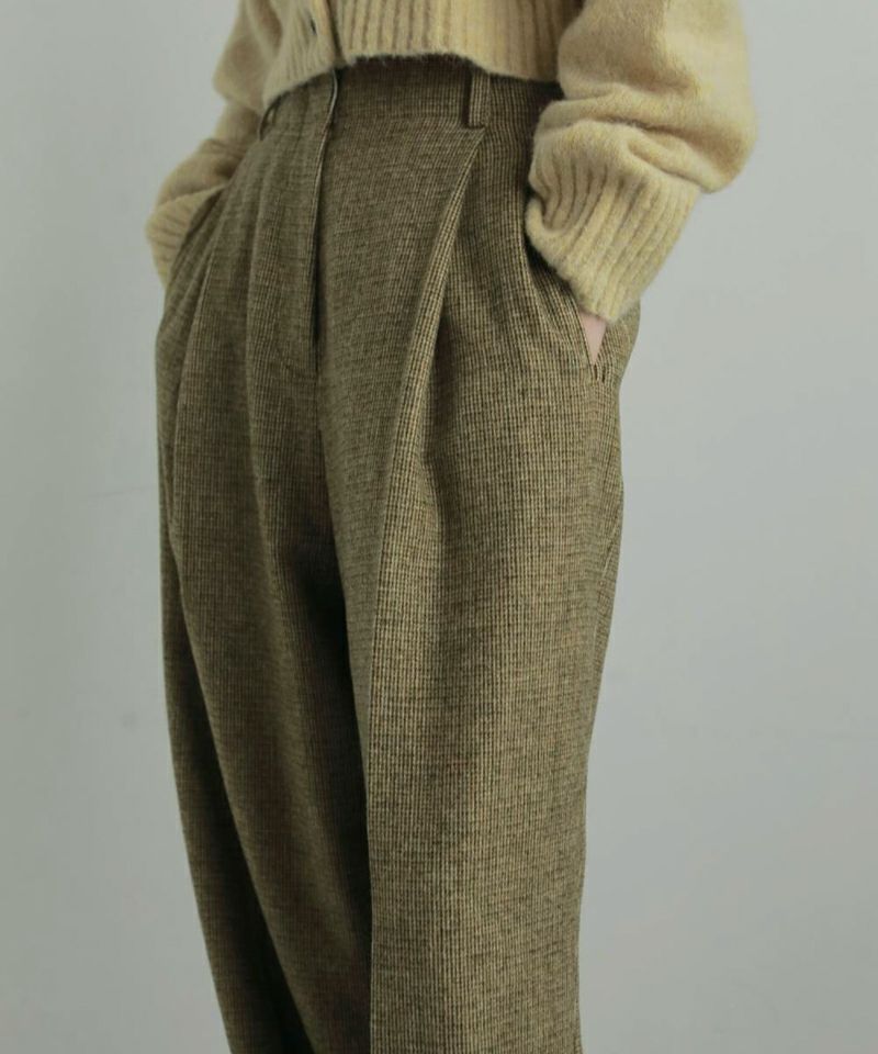 anukeCheck Tuck Pants チェックタックパンツ/62520707 | CANAL JEAN