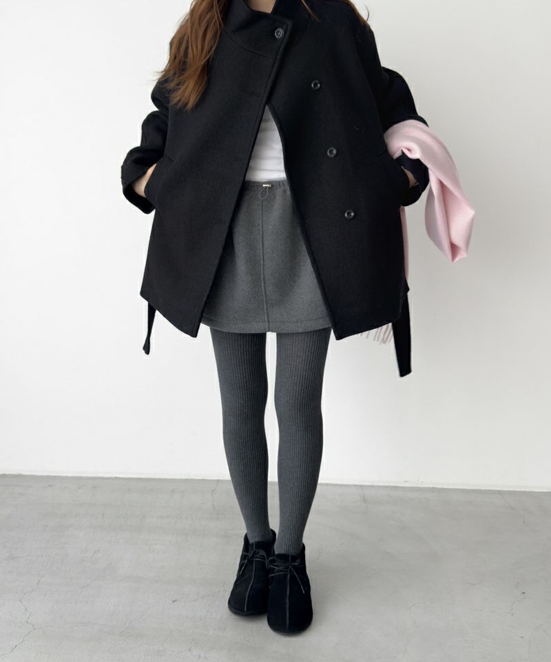 CANAL JEAN キャナルジーン　レギンス付きロングスカートサイズ38 CANAL JEAN（キャナルジーン）の「arc リブニットレギンス付きスカート