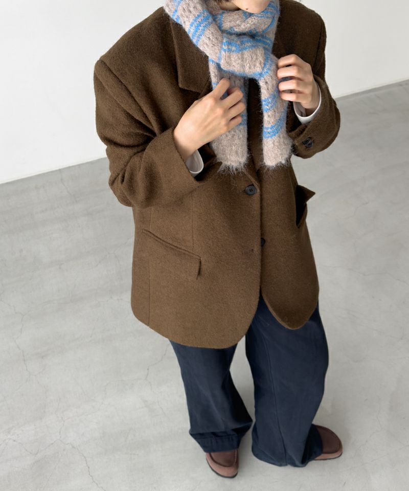 KAPITAL KOUNTRY リメイク マフラー／デニム × ニット × ボア KAPITAL KOUNTRY リメイク マフラー／デニム × ニット × ボア つぎ