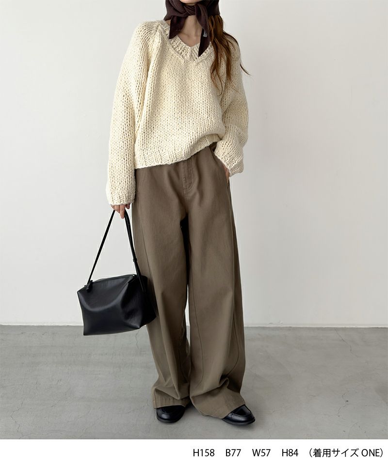 El marウール混ローゲージVニット | CANAL JEAN（キャナルジーン）公式