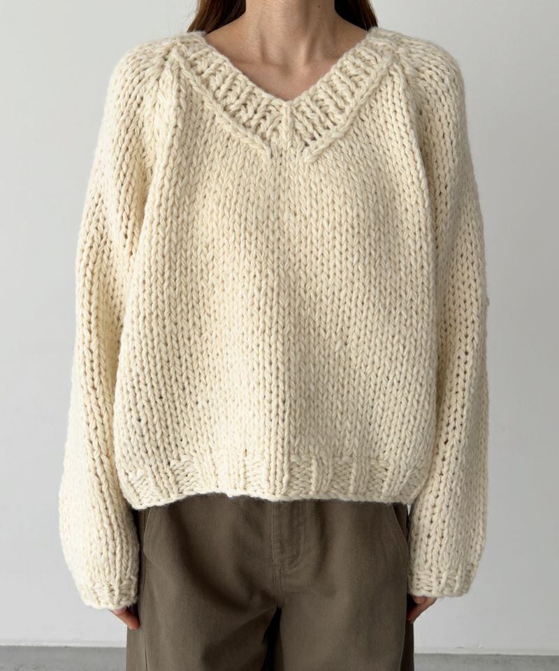 canaljean キャナルジーン エルマール　ウール混ローゲージカーディガン CANAL JEAN（キャナルジーン） カーディガン El mar ウール混