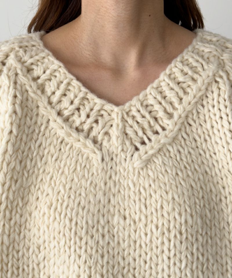 El marウール混ローゲージVニット | CANAL JEAN（キャナルジーン）公式