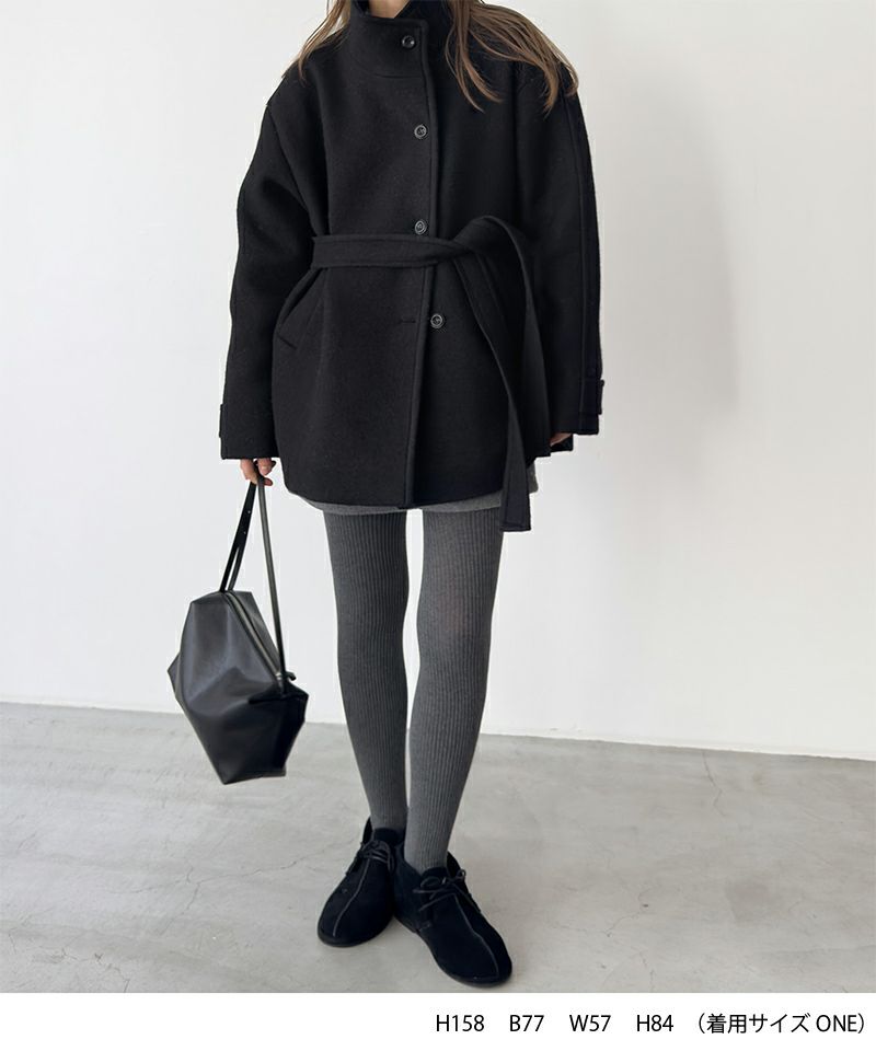 スタンドカラーオーバーコート　グレー diggityスタンドカラーオーバーコート | CANAL JEAN（キャナルジーン