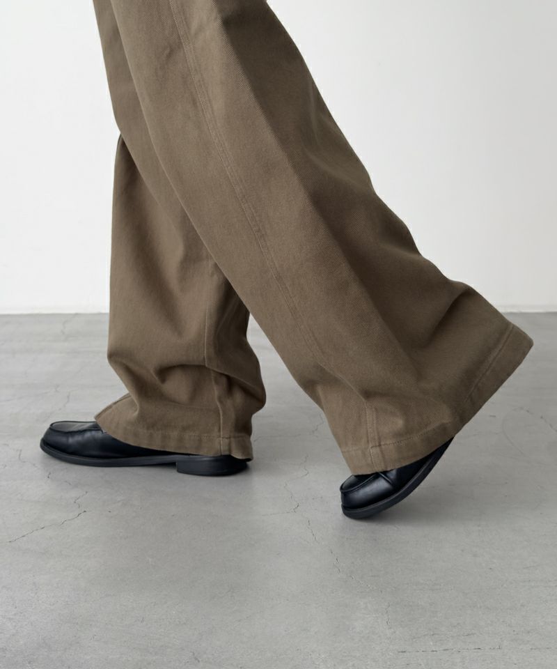 El marベルト付き裏起毛コットンパンツ | CANAL JEAN（キャナルジーン