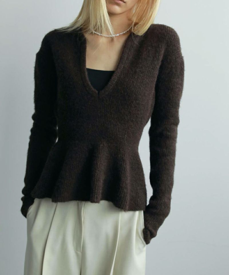 anukeSoft Peplum Knit ソフトペプラムニット/62520525 | CANAL JEAN