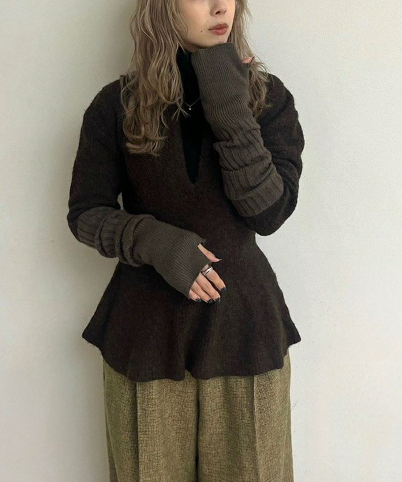 anukeSoft Peplum Knit ソフトペプラムニット/62520525 | CANAL JEAN